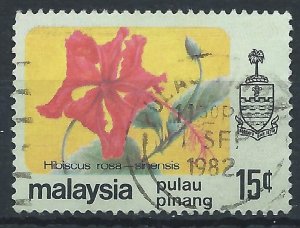 Penang 1979 - 15c Hibiscus - SG90 used