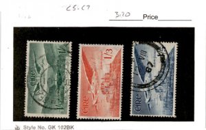 Ireland, Postage Stamp, #C5-C7 Used, 1949 Airmail (AH)
