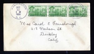 4 Different First Day Covers with no cachets dated 1933 to 1936