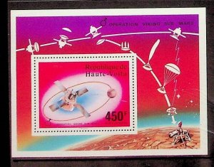 BURKINA FASO Sc C240 NH SOUVENIR SHEET OF 1977 - SPACE