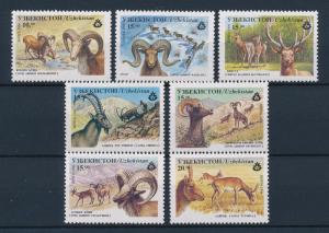 [40025] Uzbekistan 1996 Wild Animals Wild sheep Ibex Saiga MNH