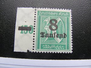 GERMANY 1923 MNH KURZBEFUND WEINBUCH MI. 278 SC 242A XF 70 EUROS (122)