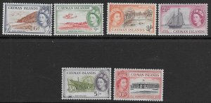 Cayman Iles 143-49  1953  6 values  fine miint  hinged