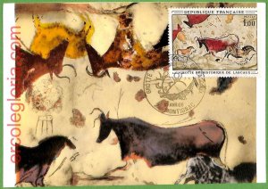 32253 - FRANCE - MAXIMUM CARD - Fauna, Prehistory-