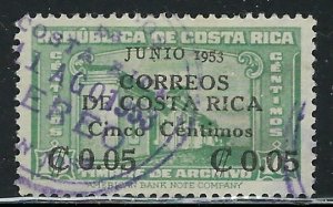Costa Rica 257 Used 1953 overprint (fe7703)