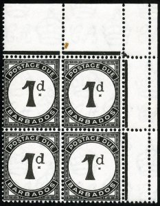 Barbados Stamps # J28-30 MNH VF Block Of 4