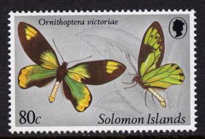 Solomon Islands 1980 80c Ornithoptera Victoriae Butterfly...