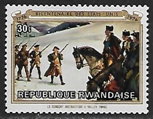 Rwanda # 723 - American Bicentennial - unused HR.....{I}