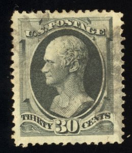 US Scott 165 Used 30 Cent Gray Black 1874 Lot T919 bhmstamps