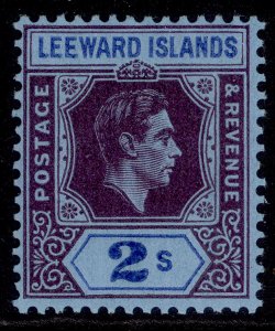 LEEWARD ISLANDS GVI SG111ab, 2s deep purple & blue/blue, M MINT. Cat £18.