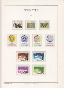SINGAPORE, 1982 complete, 6 sets plus 1 Souvenir Sheet, mnh.