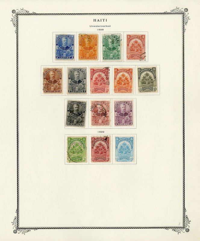 Haiti Old Time Stamp Collection