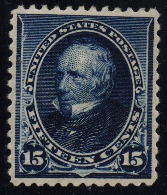 US Scott #227 - VF - 15c Clay - Indigo - MNH - 1890