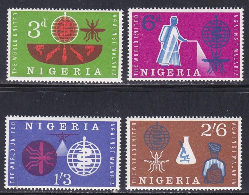 Nigeria # 129-132, Eradicate Malaria, Ink Transfers