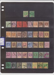 STRAIT SETTLEMENTS 1C/$5 SHADES KVE2 & KGV