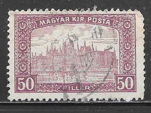 Hungary 119: 50f Parliament Building Budapest, used, F-VF