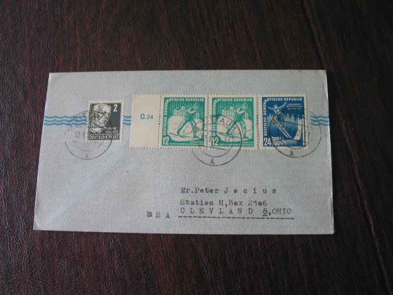 GERMANY  DDR  94-95 POSTALLY USED FIRST DAY COVER FDC