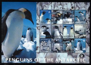 BRITISH ANTARCTIC 2003 Penguins S/S; Scott C1, SG 365a; MNH