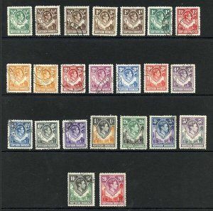 Northern Rhodesia SG25/45 1938 Set Superb used Cat 170 pounds