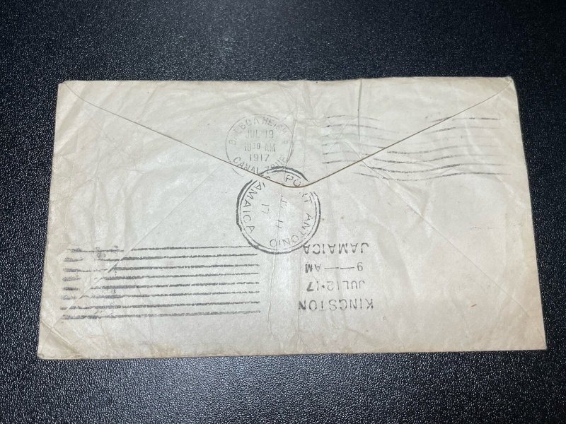 Canal Zone J6 Postage Due Cover from Jamaica to Canal Worker KSPhilatelics