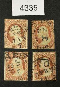 MOMEN: US STAMPS  #11 C.D.S USED  LOT #4335