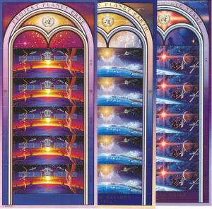 UN 3 diff. MNH m/s Space-92 SCV 84.25