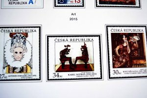 COLOR PRINTED CZECH REPUBLIC 2011-2020 STAMP ALBUM PAGES (70 illustrated pages)