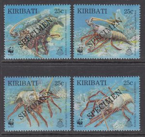 Kiribati 715-718 Lobsters Specimens MNH VF