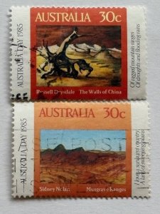 Australia – 1985 – Pair of “Art” Stamps – SC# 942 & 943 – Used