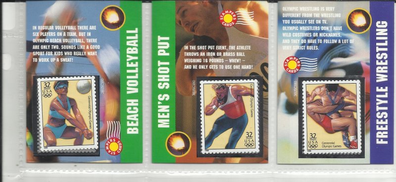 3068a-3068t  Twenty 32c Atlanta Centennial Olympics Stampers Cards MNH