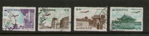 Korea 1961 Sc C23-26 FU