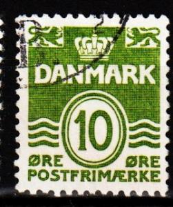 Denmark -  #318 Numeral - Used