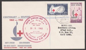 SOUTH AFRICA 1963 Red Cross official commem FDC.............................L885