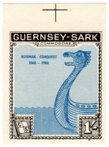 (I.B) Guernsey Cinderella : Isle of Sark 1/- (Commodore Shipping) 