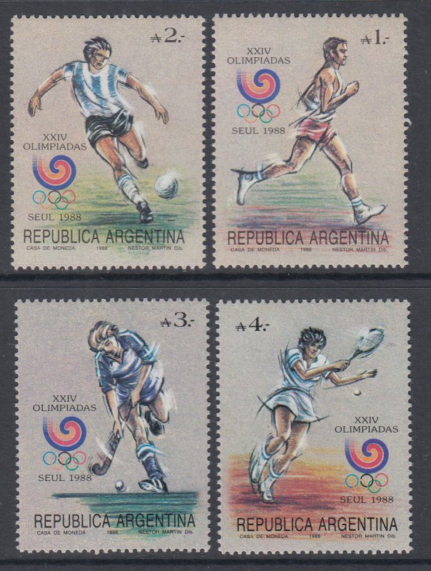 Argentina 1625-1628 Summer Olympics MNH VF