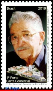 3400 BRAZIL 2019 BIRTH CENT. PROF. FERNANDO FIGUEIRA, DOCTOR, FAMOUS PEOPLE MNH