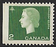 Canada # 402 - Queen Elisabeth & Tree - MNH.....(G2)