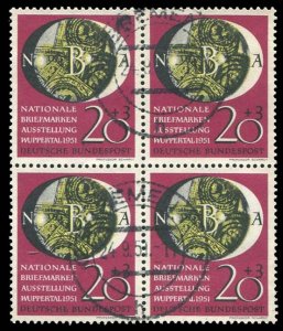 Germany #B319 (Mi. 142) Cat€220, 1951 20+3pf National Philatelic Exhibition...