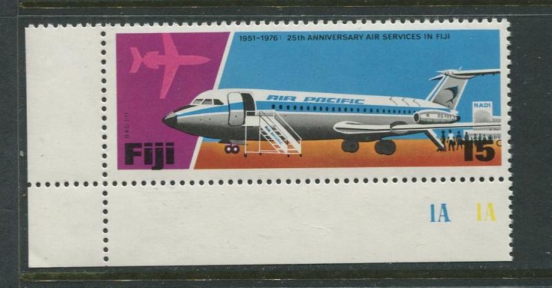 Fiji - Scott 368 - Planes Issue - 1976 - MNH- Single 15c Stamp