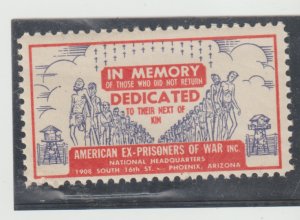 In Memory of Those Who Did Not Return American EX Prisoner of War Poster Stamp