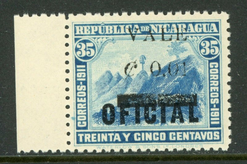 Nicaragua 1914 Liberty Overprint 1¢/35¢ Mint H354