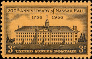 Scott#:1083 -200th Anniversary of Nassau Hall, Princeton NJ. Single Stamp MNHOG