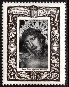 1951 Spain Poster Stamp Festival of Our Lady of Tura And Philatelic Exhibition