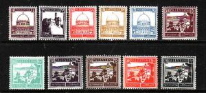 Palestine-Sc#66//84-unused 1/2 set-1st 5 values have hinged remnant, remainder h