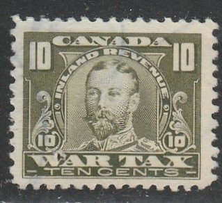 Canada   War Tax   VanDam FWT13   (O)    1915  Le $0.10