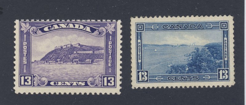 2x Canada Stamps  #201-13c MH F  #242-13cMMH VF Guide Value = $50.00