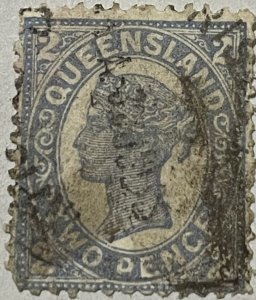Queensland Queen Victoria two pence 1907