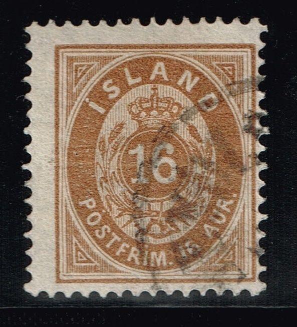 Iceland SC# 12 Used - Perf 14 x 13.5 - Lot 72515(2)