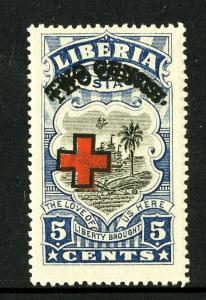 Liberia Stamps # B503-10 XF OG VLH Double Surcharge Rare