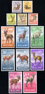 Malawi Stamps # 148-60 MLH VF Animals